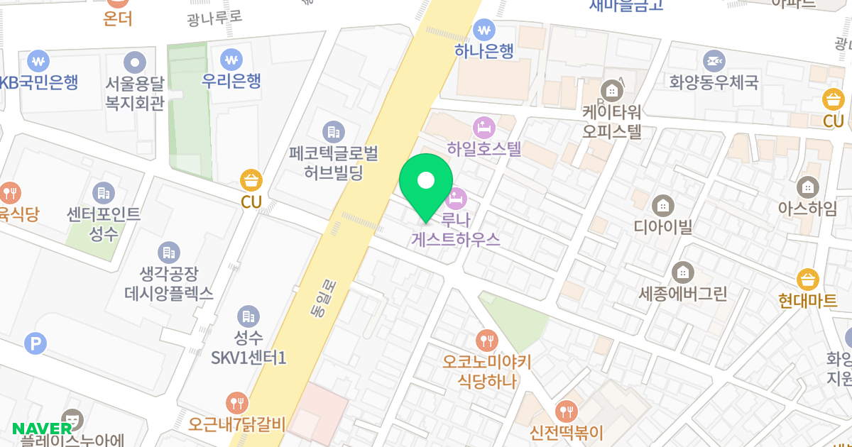 까사펠리즈 화양 위치 지도 - 서울특별시 광진구 광나루로12길 20