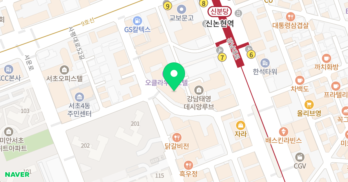 강남역 I'PARK 위치 지도 - 서울특별시 서초구 서초대로77길 62