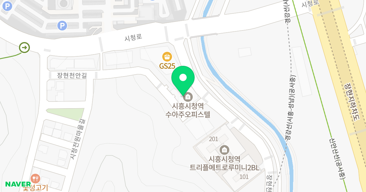 시흥시청역 수아주 위치 지도 - 경기도 시흥시 장현천안길 4