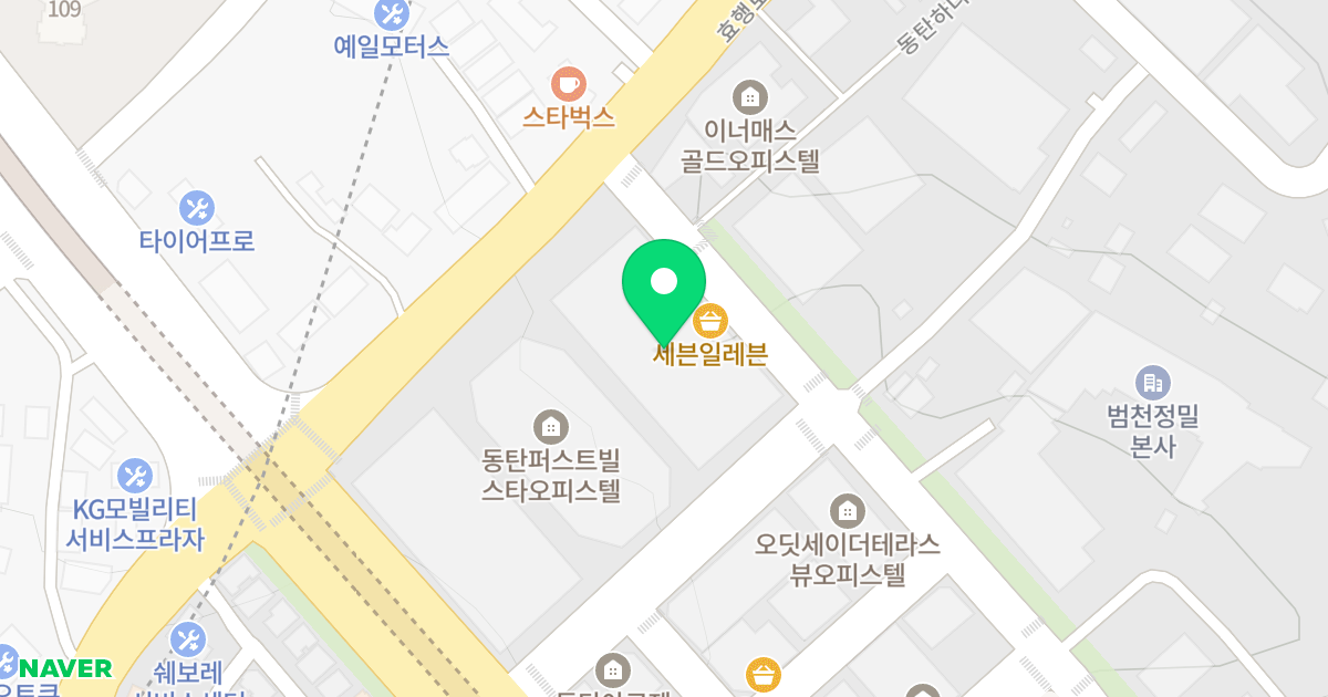 동탄 헤리움 위치 지도 - 경기도 화성동탄구  61