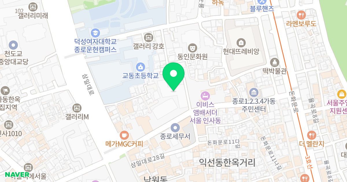 BIZ-WELL 종로 오피스텔 위치 지도 - 서울특별시 종로구 삼일대로30길 23