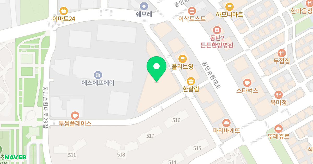 에이스케이씨티타워 위치 지도 - 경기도 화성동탄구  5-8