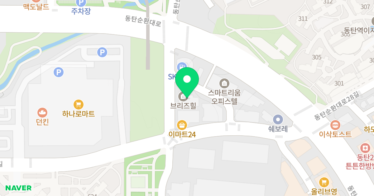 브리즈힐 오피스텔 위치 지도 - 경기도 화성동탄구 동탄순환대로29길 9