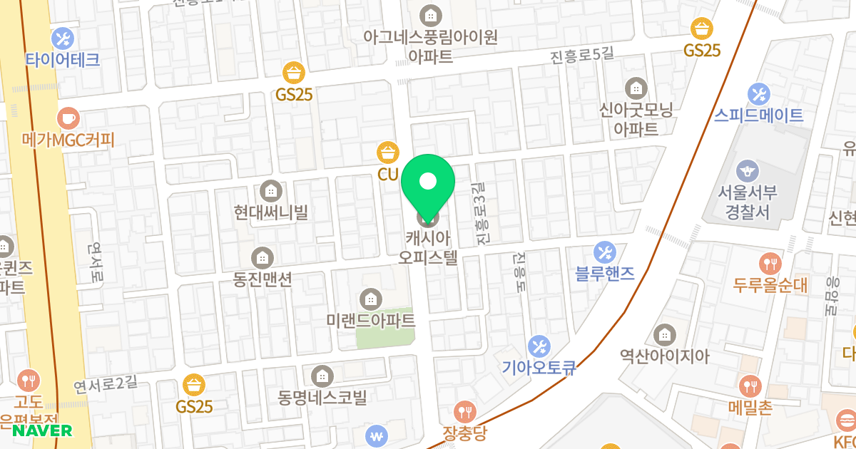 캐시아 위치 지도 - 서울특별시 은평구 진흥로1길 16