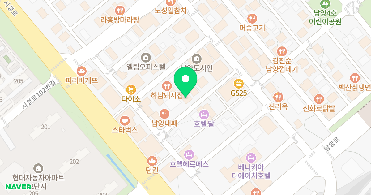 (2075-18) 위치 지도 - 경기도 화성시 만세구 남양읍  15-16