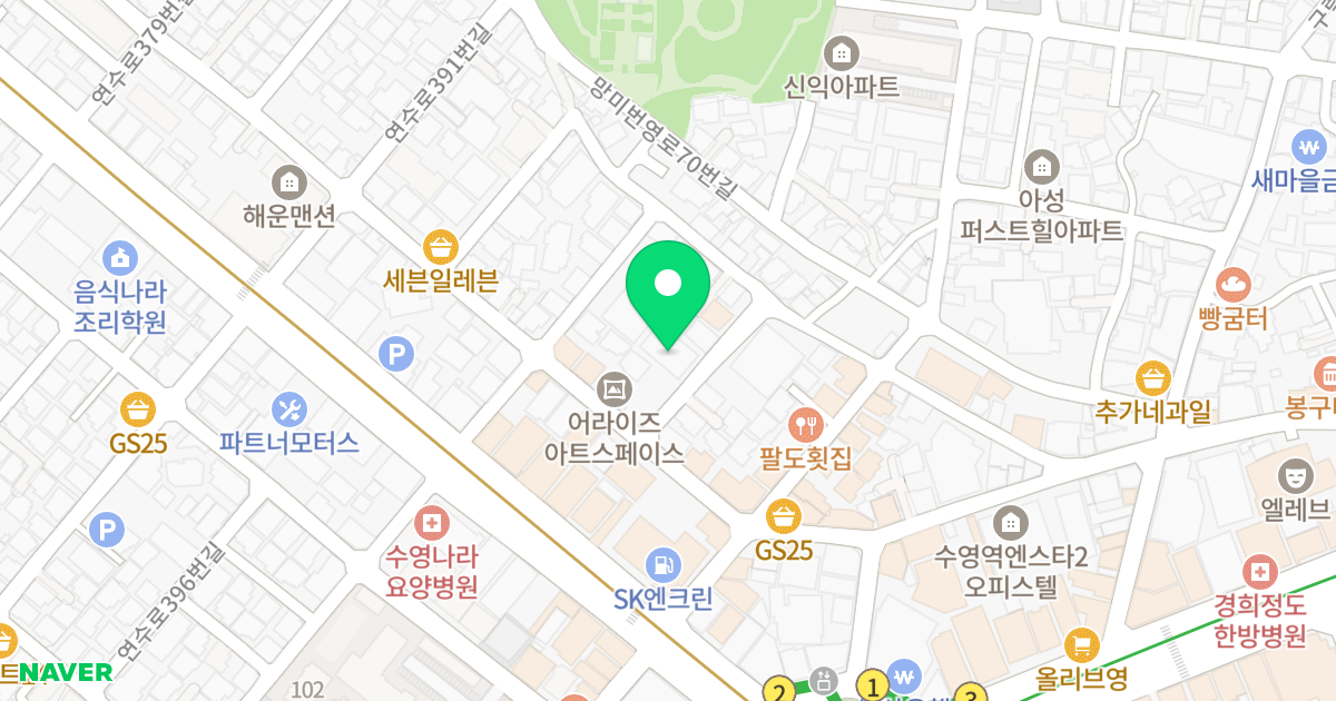 (449-18) 위치 지도 - 부산광역시 수영구 망미번영로52번길 111-7