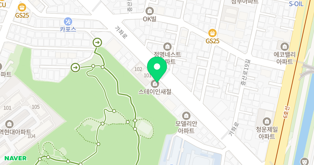 스테이 인 새절 위치 지도 - 서울특별시 은평구 가좌로 293