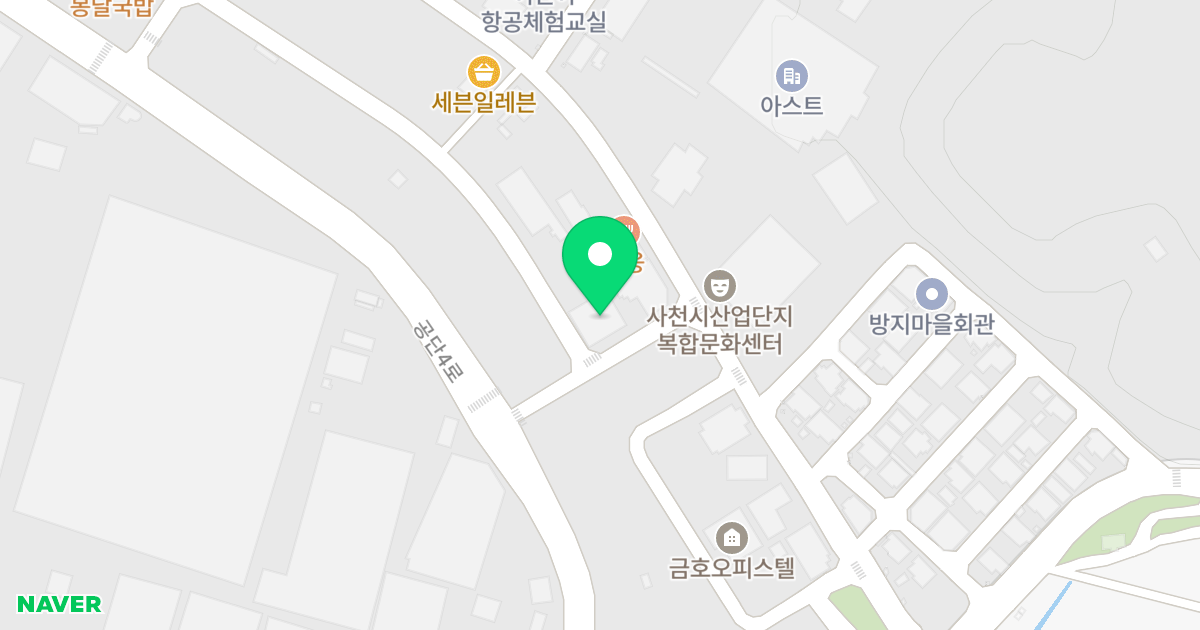 모네빌딩 위치 지도 - 경상남도 사천시 사남면 공단5로 6-27