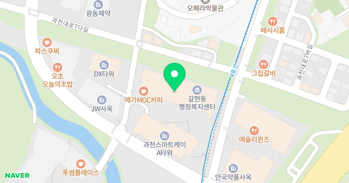 과천자이엘라 에디션 위치 지도 - 경기도 과천시