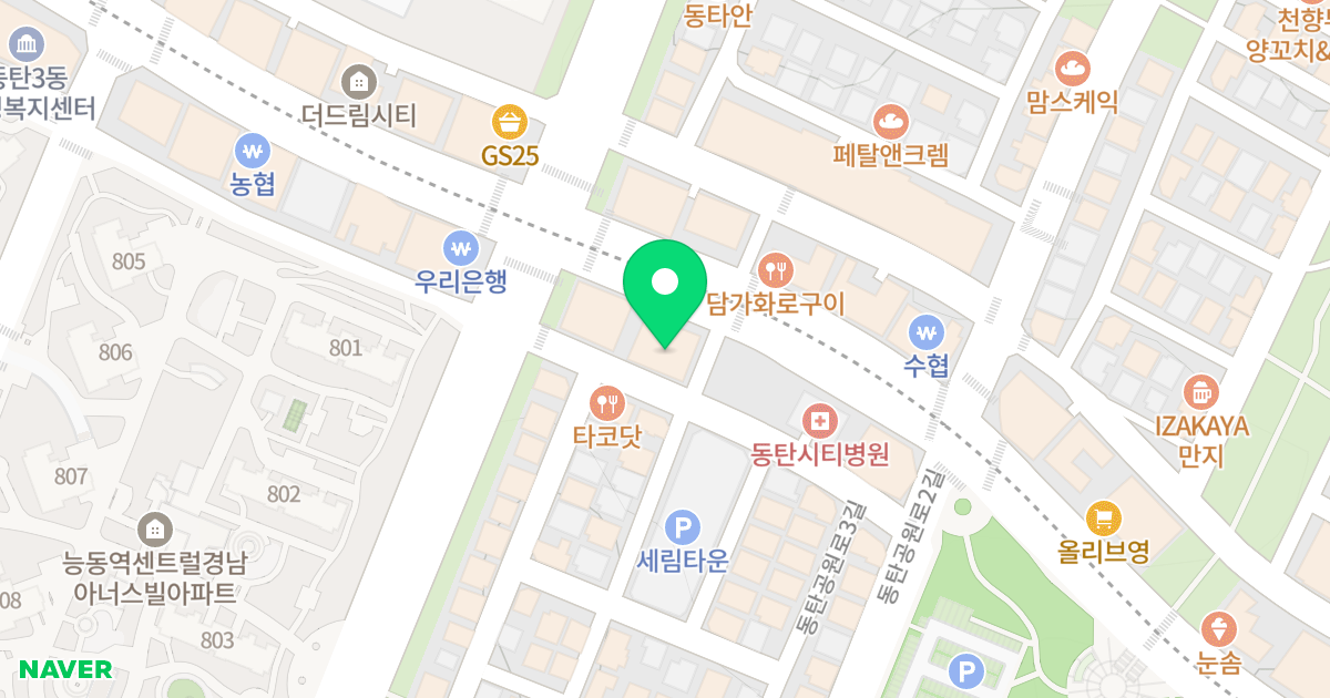 (43-2) 위치 지도 - 경기도 화성시 동탄구  121