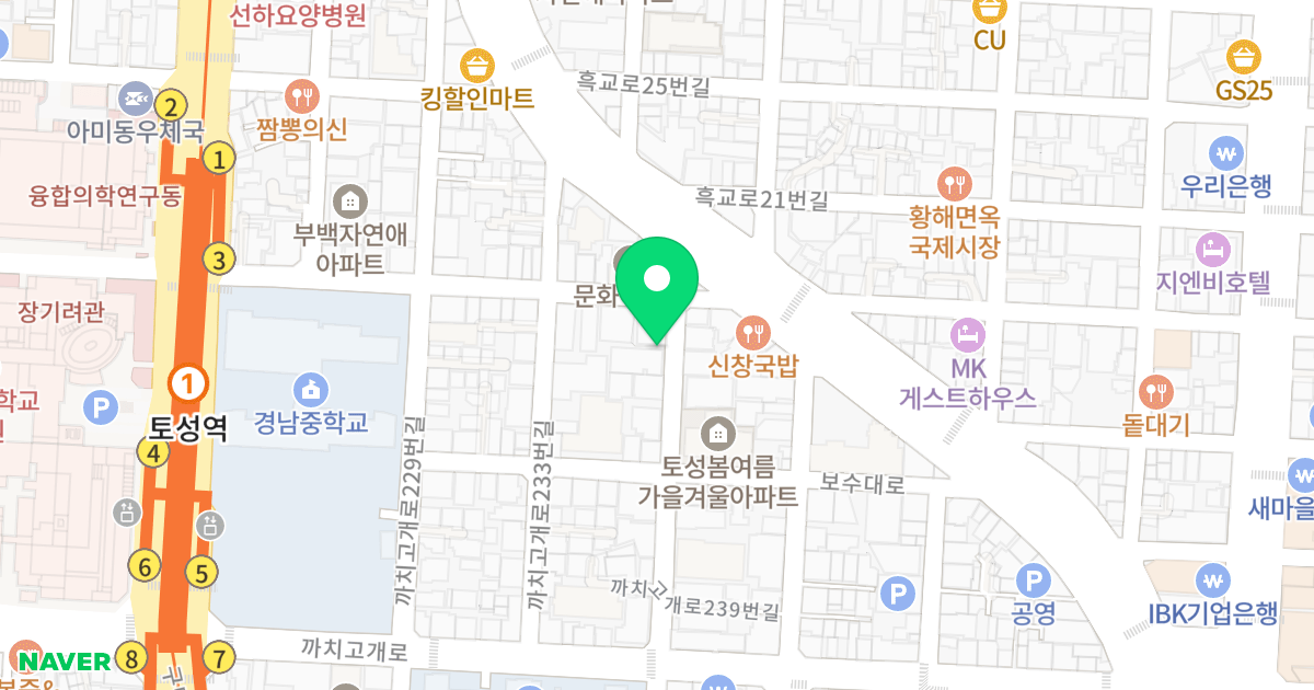 주건축물제1동 위치 지도 - 부산광역시 서구 까치고개로239번길 27