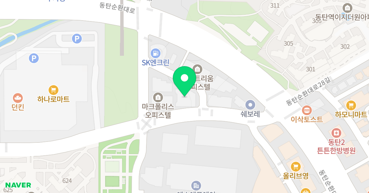 자유드림힐스 위치 지도 - 경기도 화성시 동탄구  16