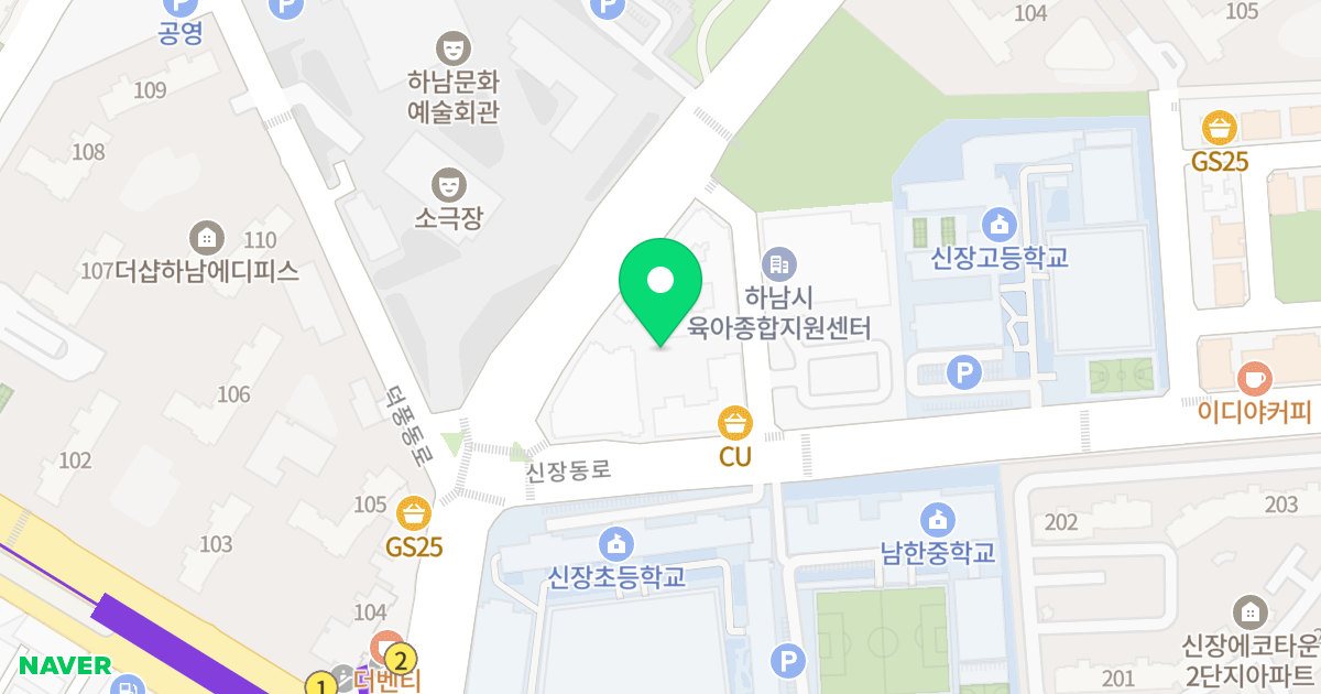 하남 쁘띠린 위치 지도 - 경기도 하남시 신장동로 5
