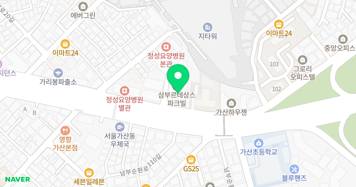 삼부르네상스파크빌 위치 지도 - 서울특별시 구로구 남부순환로 1295