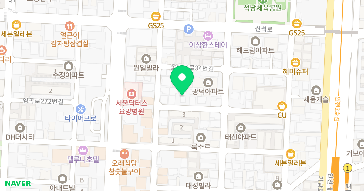 (507-22) 위치 지도 - 인천광역시 서구 옻우물로26번길 3