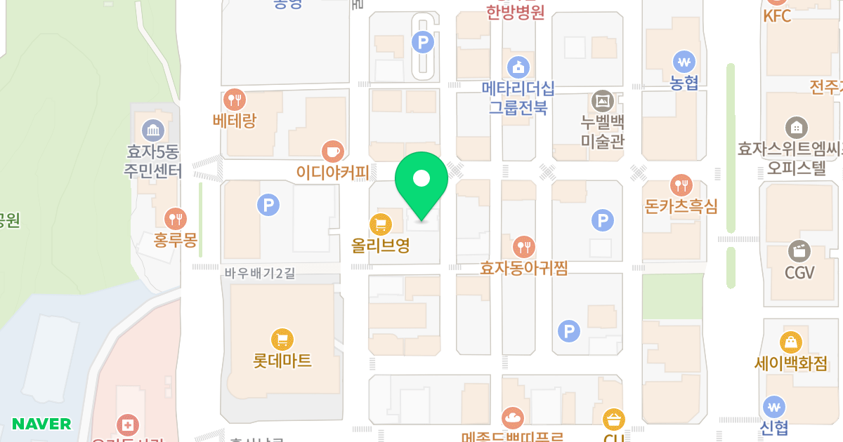 주건축물제1동 위치 지도 - 전북특별자치도 전주시 완산구 바우배기2길 17-3