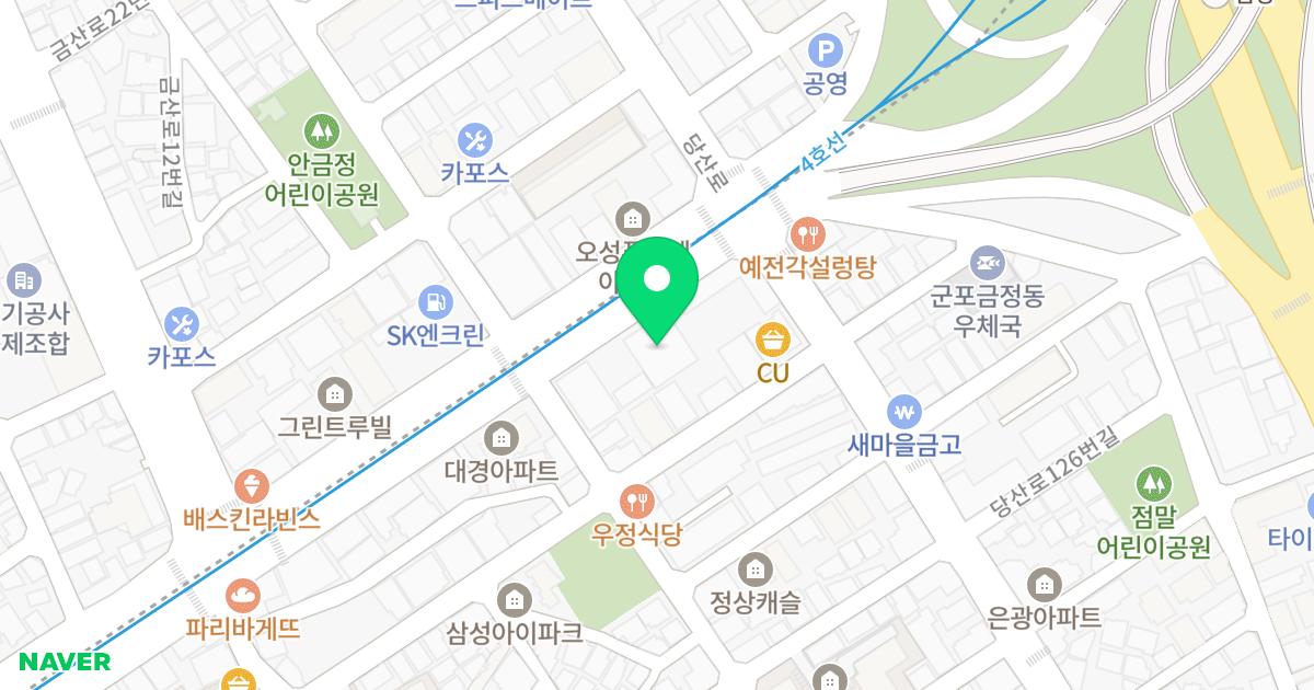 퍼스트힐 위치 지도 - 경기도 군포시 번영로 616