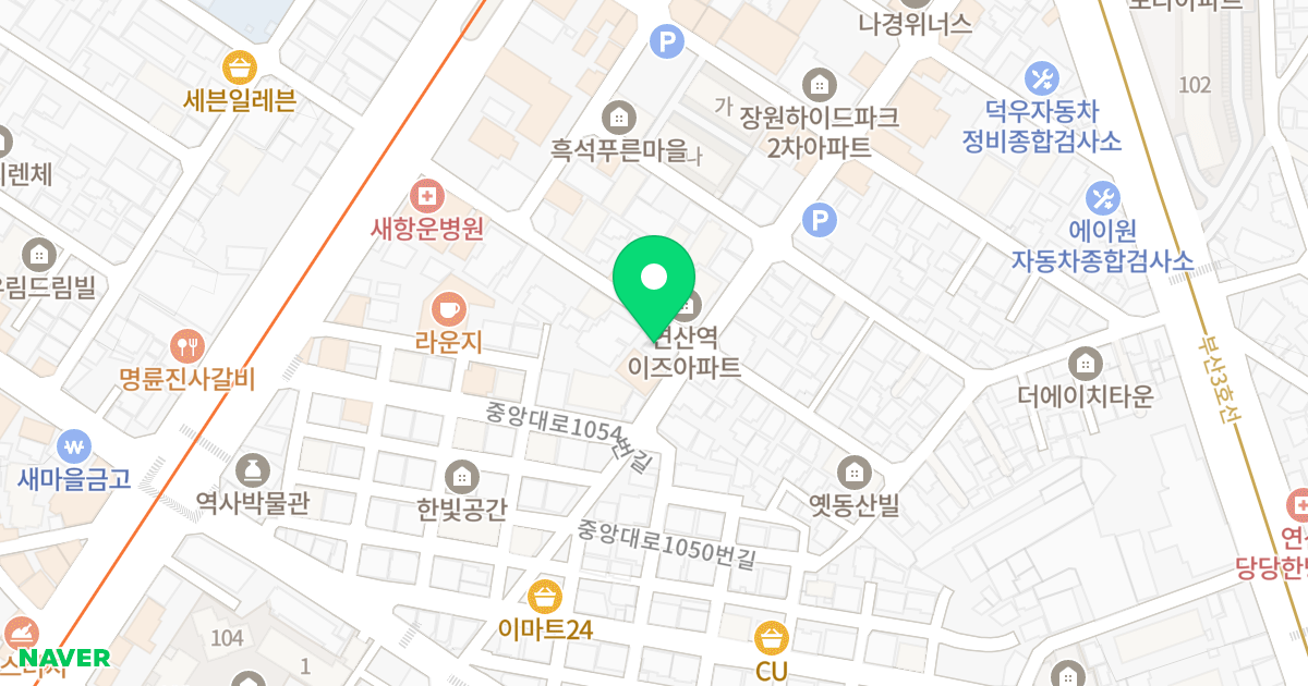 (704-8) 위치 지도 - 부산광역시 연제구 중앙대로1066번길 28