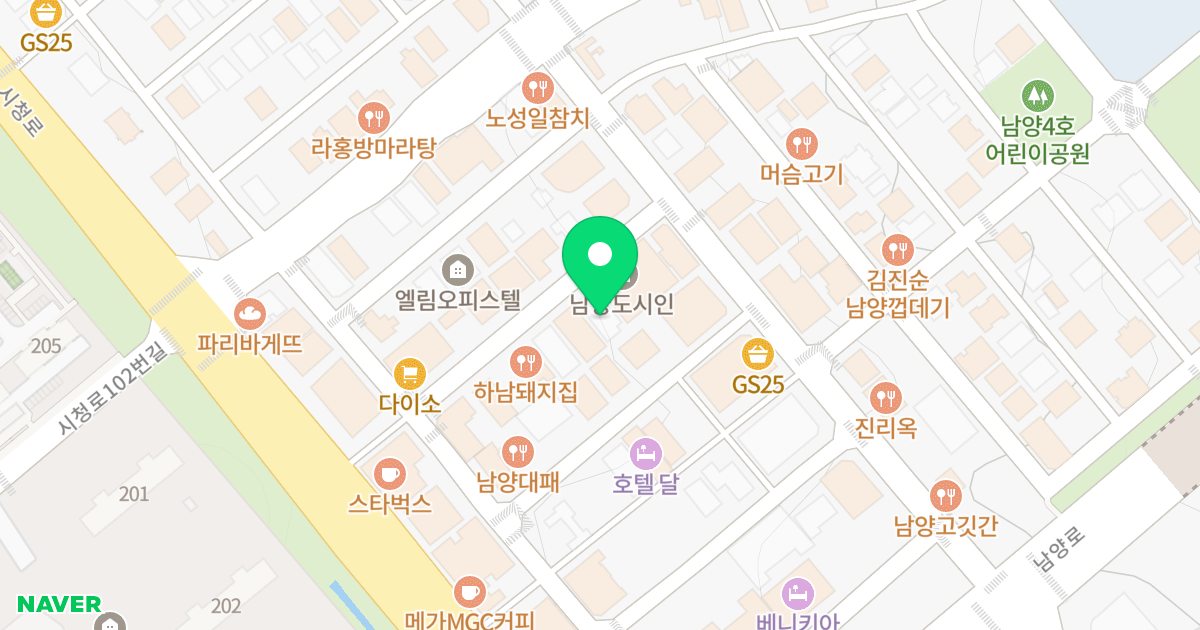 디엔씨 오피스텔 위치 지도 - 경기도 화성시 만세구 남양읍 역골로 23-9