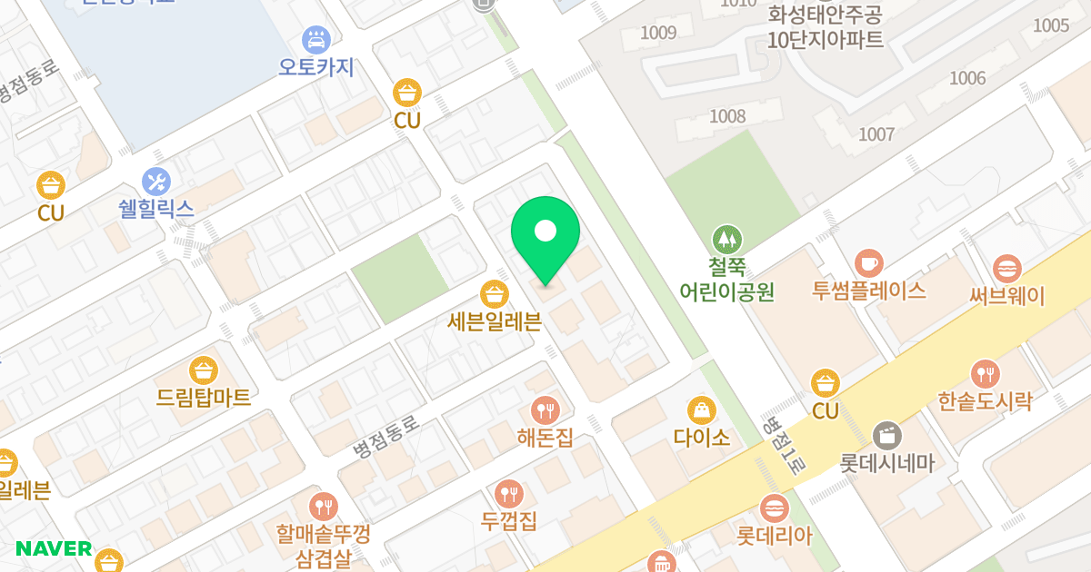 서진팰리스 위치 지도 - 경기도 화성시 병점구 효행로1039번길 14