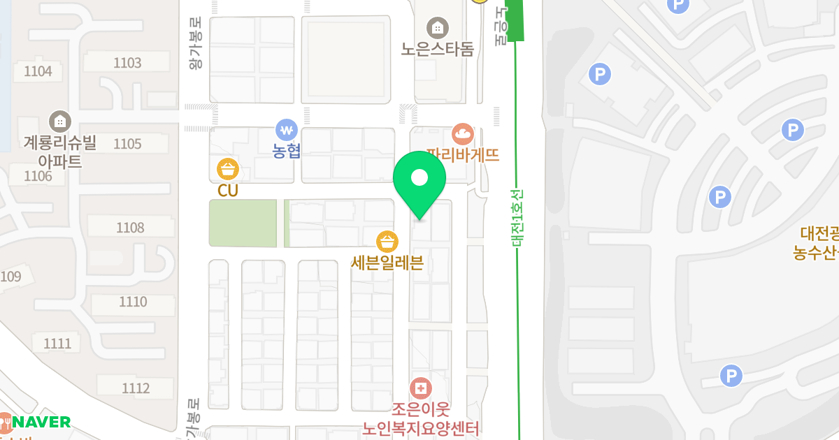 노은동오피스텔 위치 지도 - 대전광역시 유성구 왕가봉로2번길 27-26