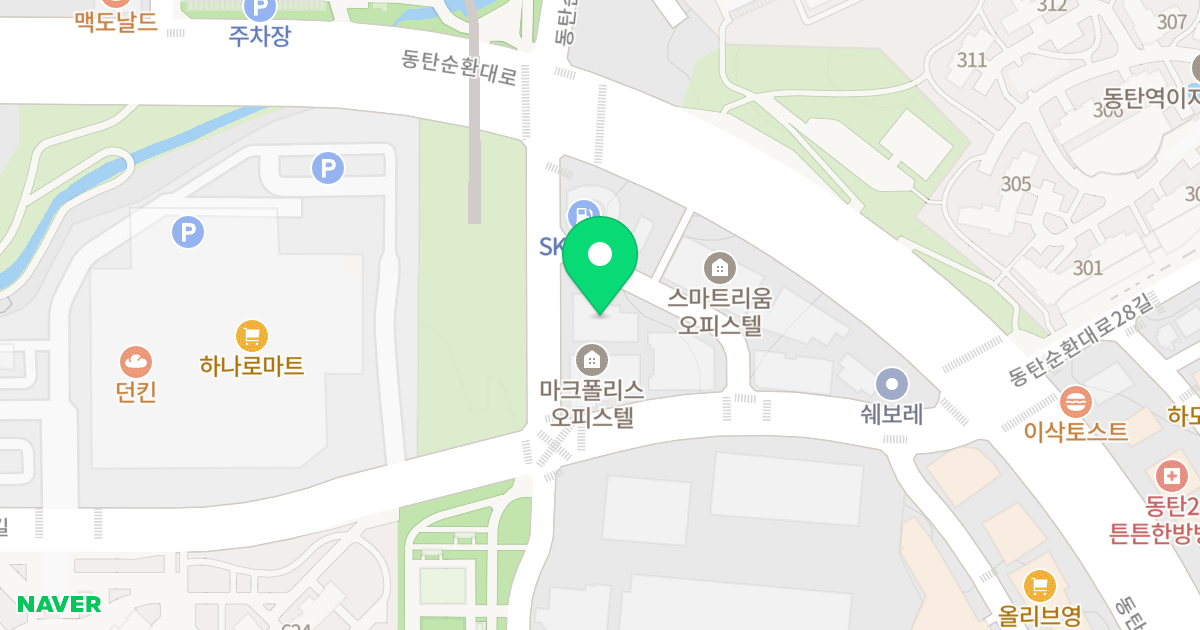 브리즈힐 오피스텔 위치 지도 - 경기도 화성시 동탄구 동탄순환대로29길 9