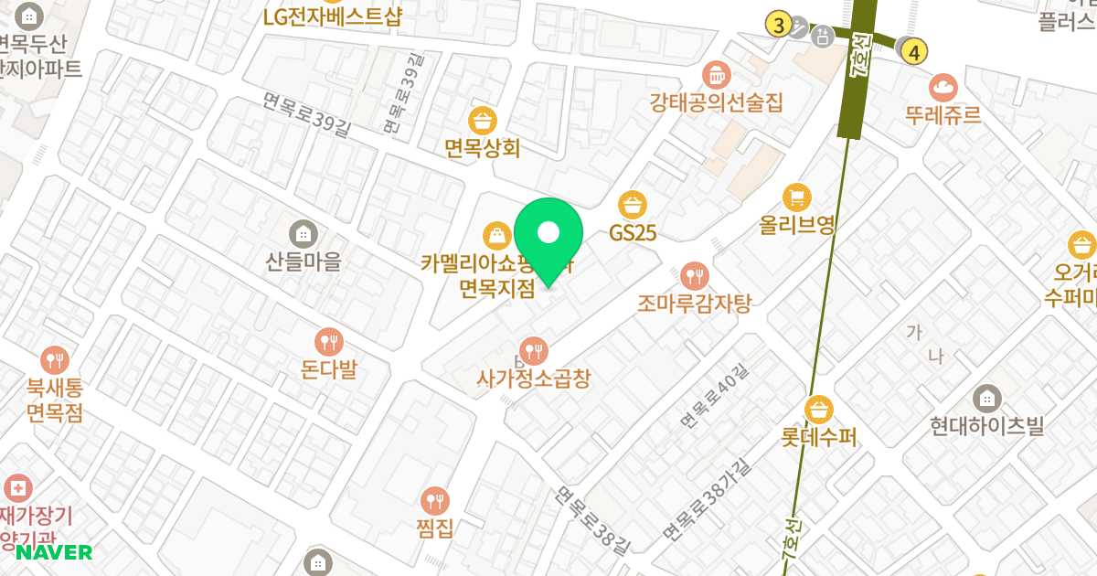 ES팰리스 위치 지도 - 서울특별시 중랑구 사가정로52길 37