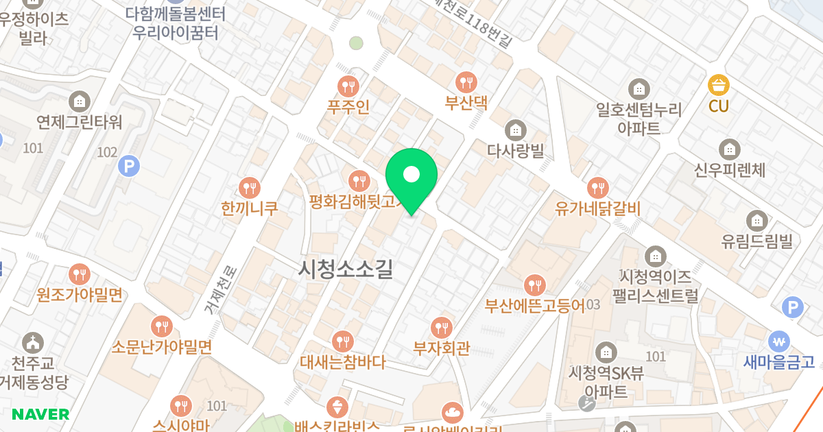 골든하우스 위치 지도 - 부산광역시 연제구 거제천로104번길 18