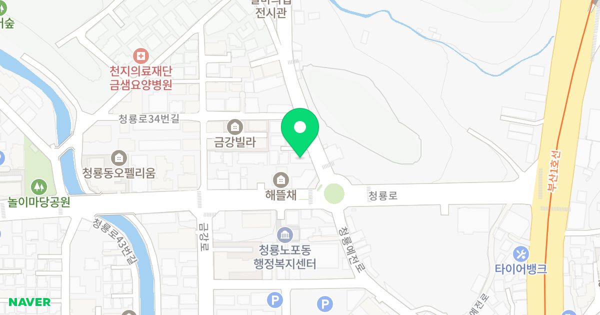 센터빌 위치 지도 - 부산광역시 금정구 청룡예전로 33