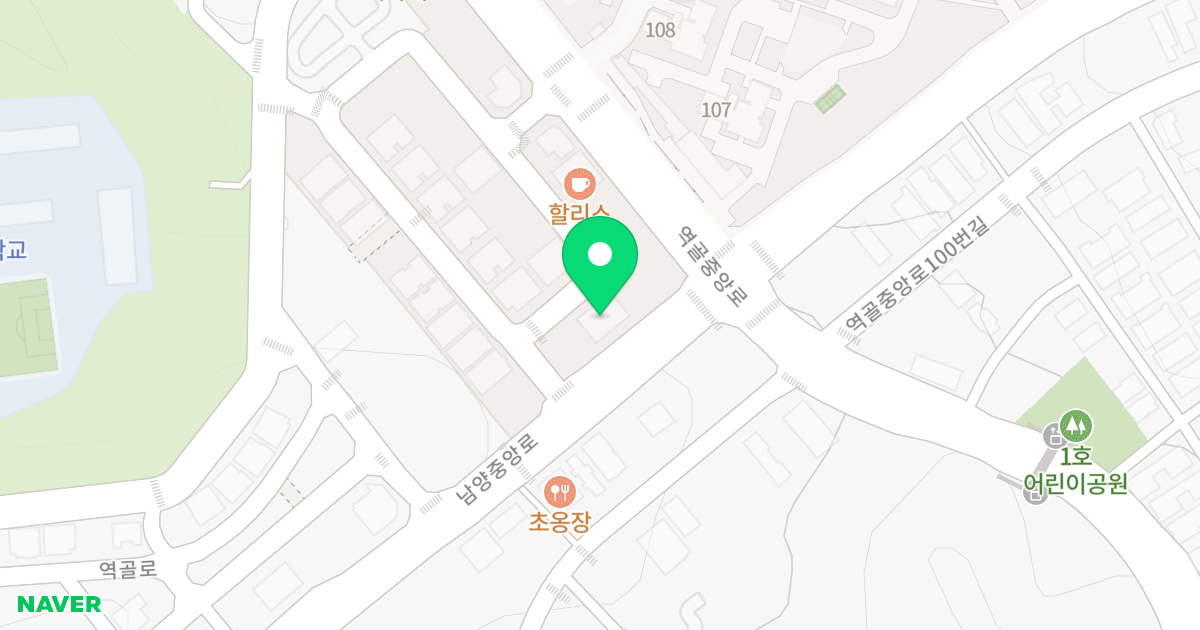 1동 위치 지도 - 경기도 화성시 만세구 남양읍 남양중앙로 247