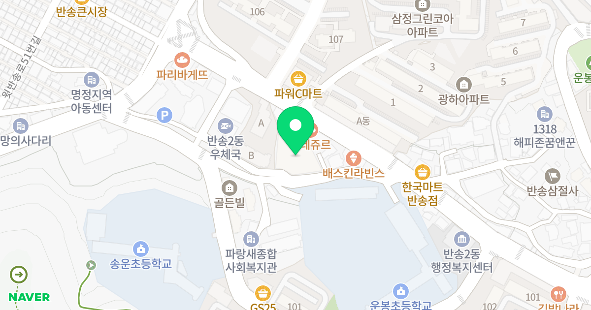 센텀더세진 위치 지도 - 부산광역시 해운대구 신반송로 11-19