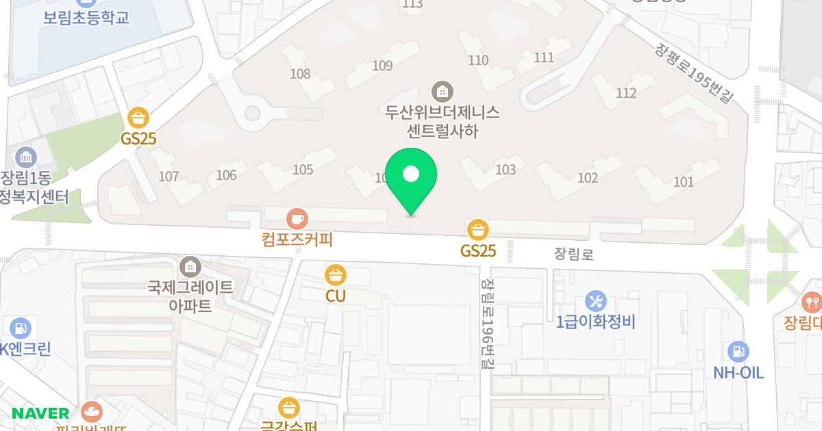 한울엠비셔스텔 위치 지도 - 부산광역시 사하구 장림로 191