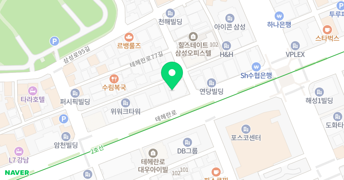 대종빌딩 위치 지도 - 서울특별시 강남구 테헤란로 435