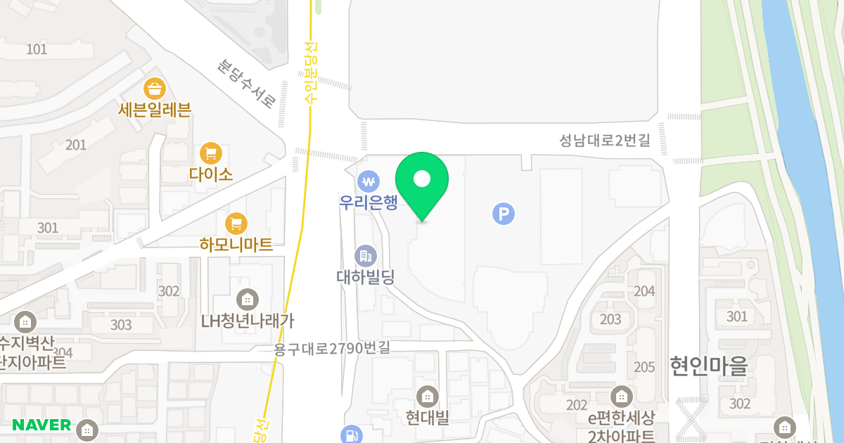 LG트윈하우스 위치 지도 - 경기도 성남시 분당구 성남대로2번길 6
