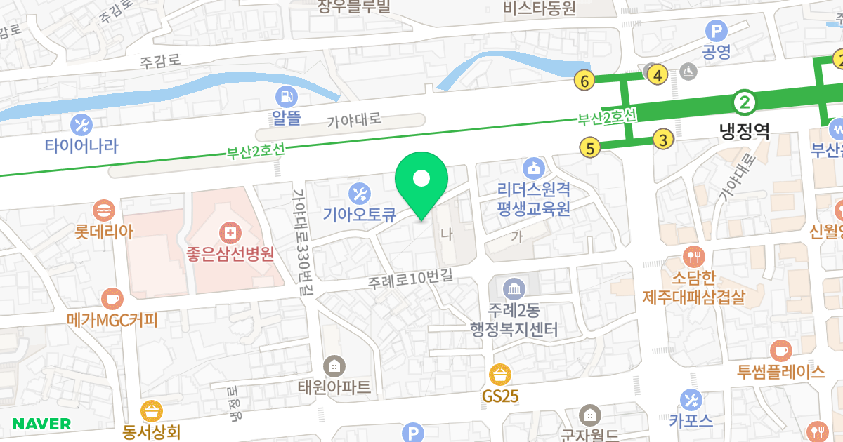 골든파크1 위치 지도 - 부산광역시 사상구 가야대로330번길 7-18