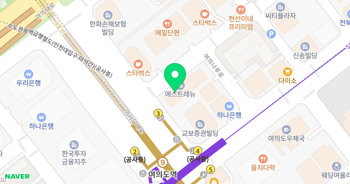 S-TRENUE 위치 지도 - 서울특별시 영등포구 국제금융로2길 37