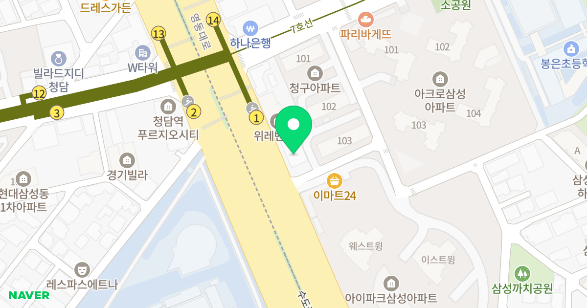 (78-3) 위치 지도 - 서울특별시 강남구 영동대로 644