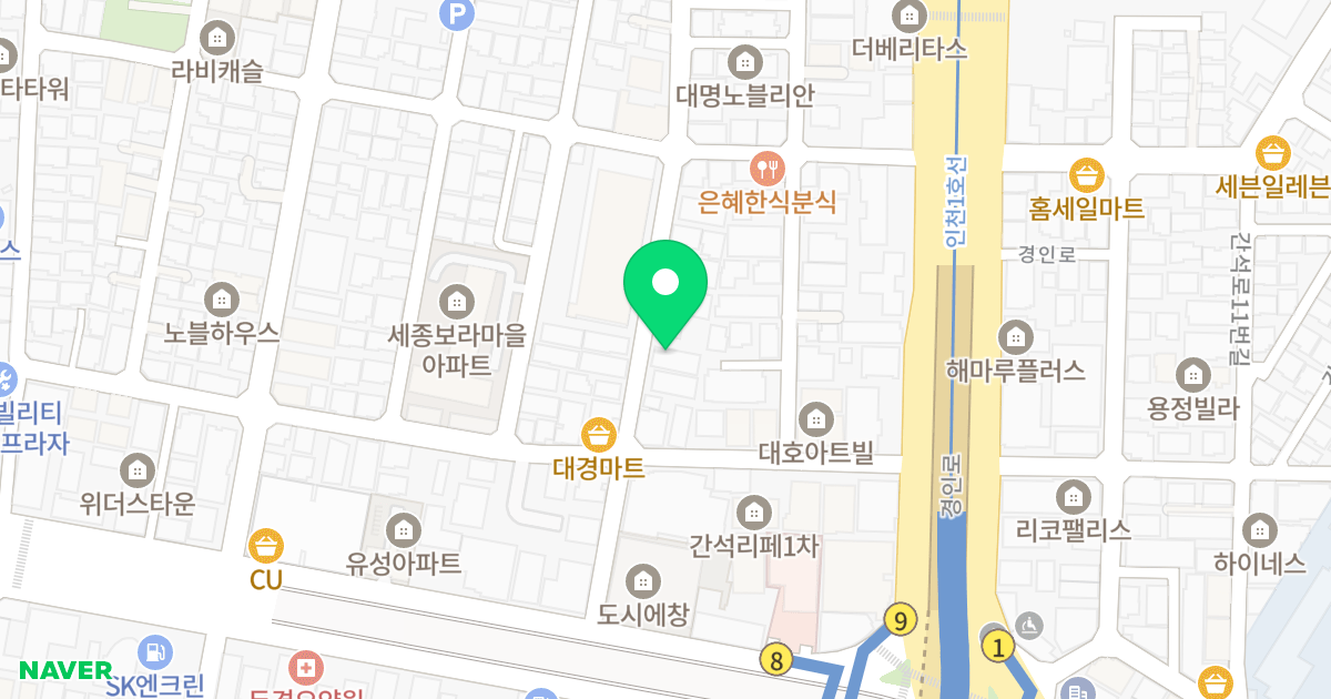 리첸시아 위치 지도 - 인천광역시 남동구
