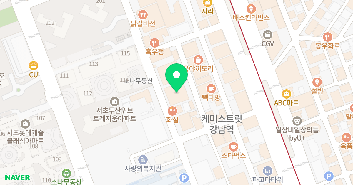 강남오피스텔 위치 지도 - 서울특별시 서초구 서초대로73길 40