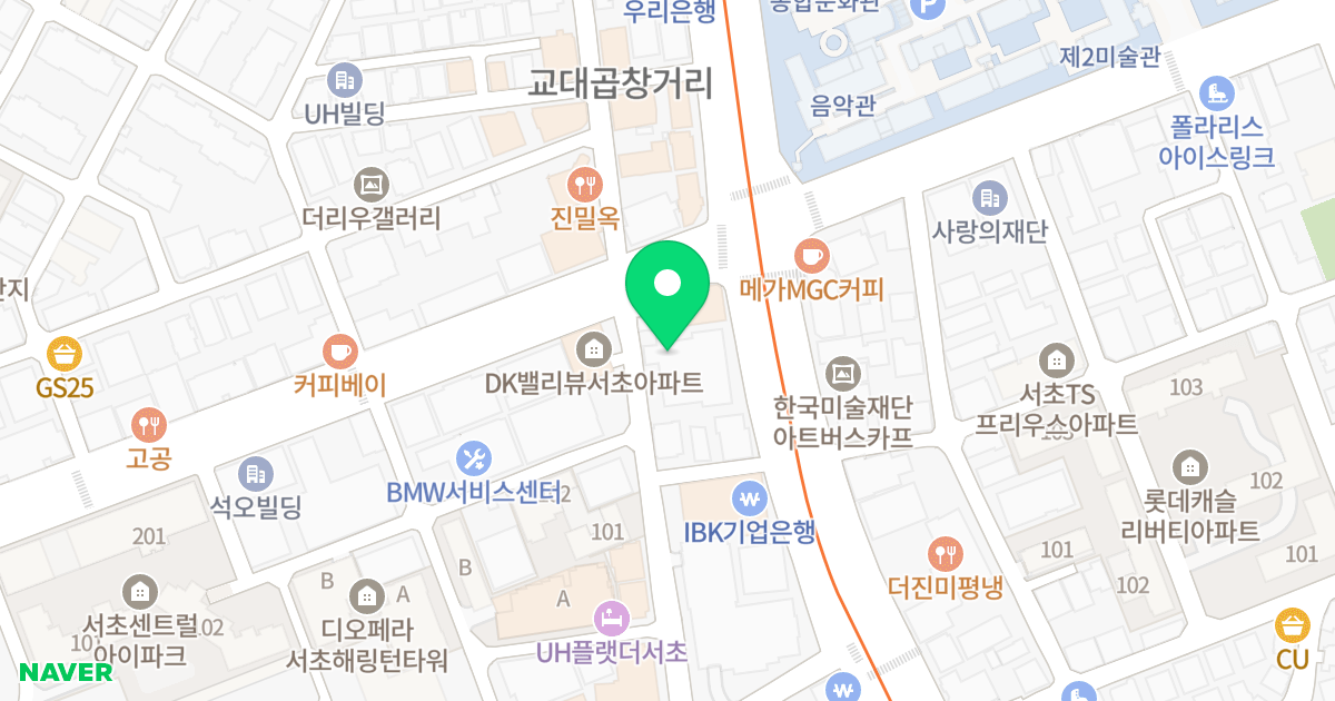 르네상스오피스텔 위치 지도 - 서울특별시 서초구 서초중앙로 69