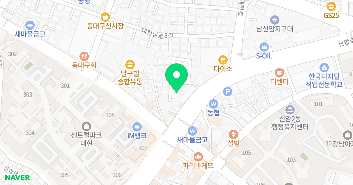 (277-54) 위치 지도 - 대구광역시 북구