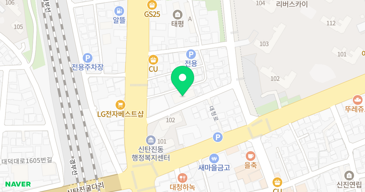 (117-30) 위치 지도 - 대전광역시 대덕구 신탄진로834번길 15