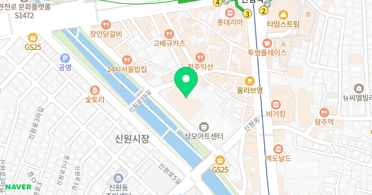 (1638-32) 위치 지도 - 서울특별시 관악구 신림로59길 23