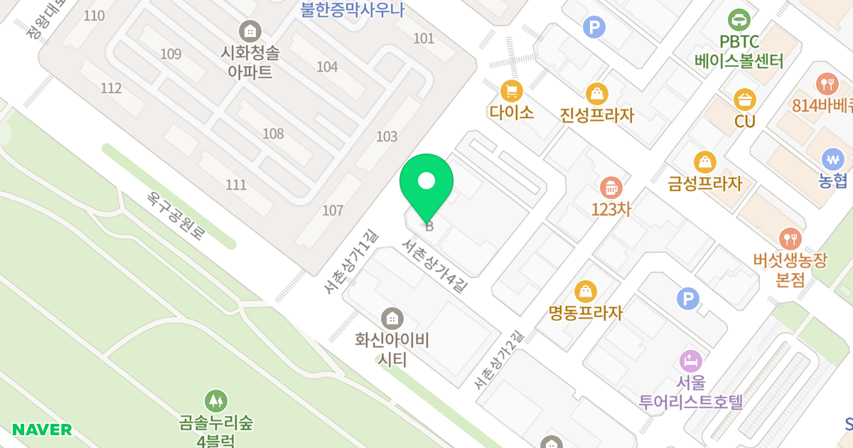 화신오피스텔IBCT(서촌상가5길 12) 위치 지도 - 경기도 시흥시 서촌상가4길 22