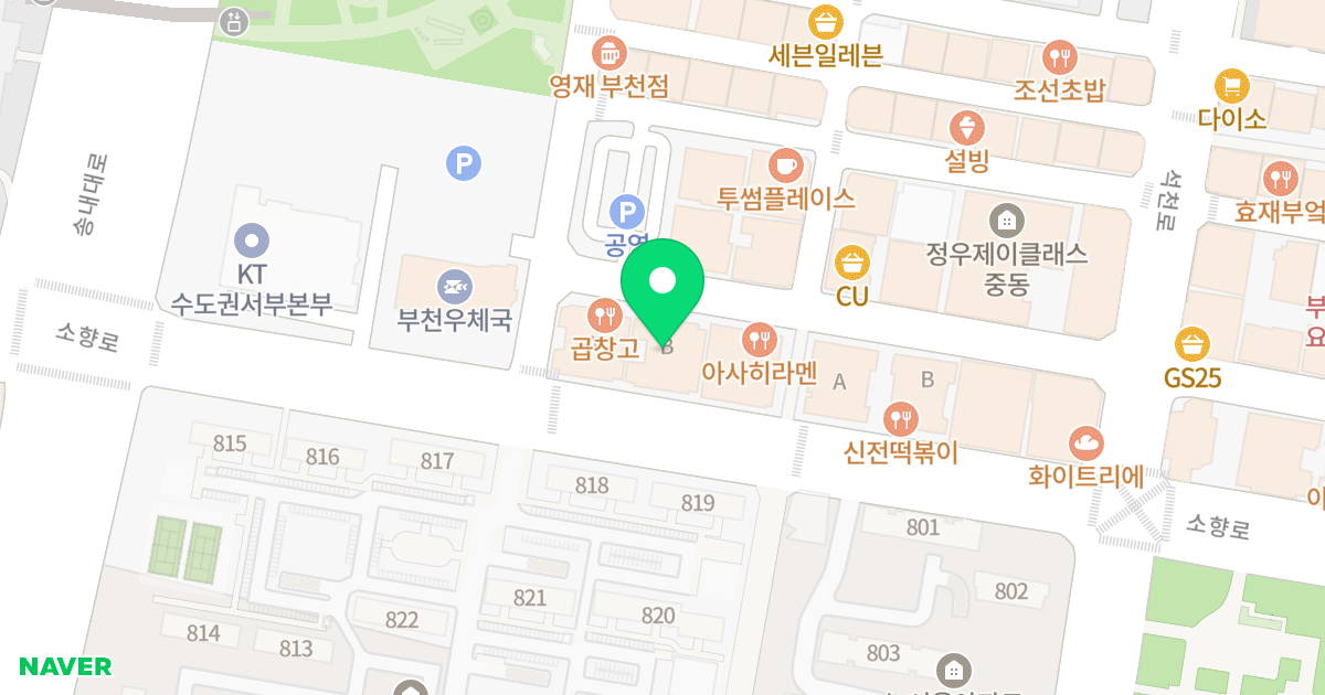 디아뜨 1 위치 지도 - 경기도 부천시 원미구  113
