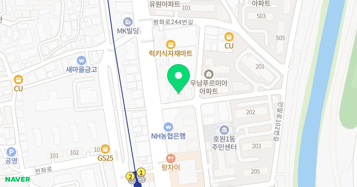 제26차 진산라온빌 위치 지도 - 경기도 의정부시 평화로230번길 7