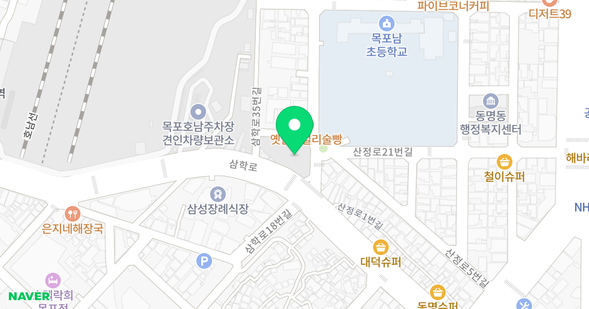(524) 위치 지도 - 전라남도 목포시 삼학로 39