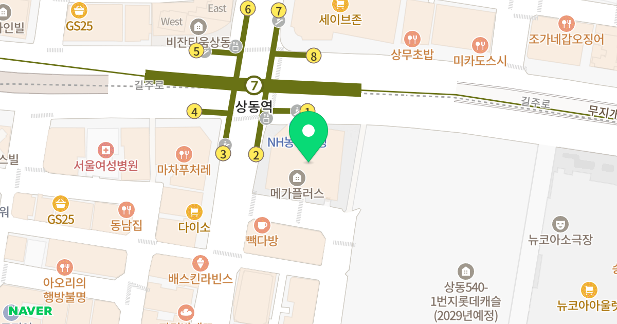 메가플러스 위치 지도 - 경기도 부천시 원미구  90