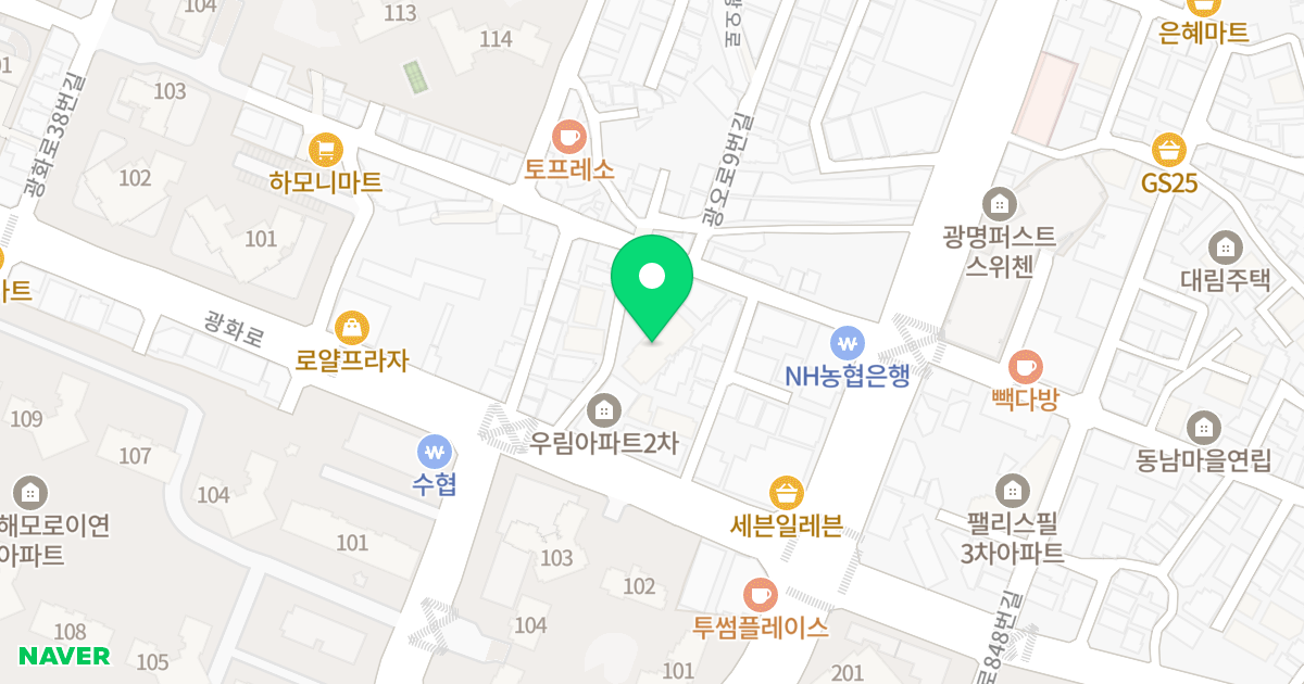 우림아파트 위치 지도 - 경기도 광명시 광화로 12-10