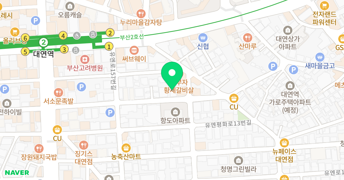 다온빌 위치 지도 - 부산광역시 남구
